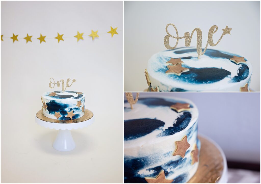 starry night cake smash