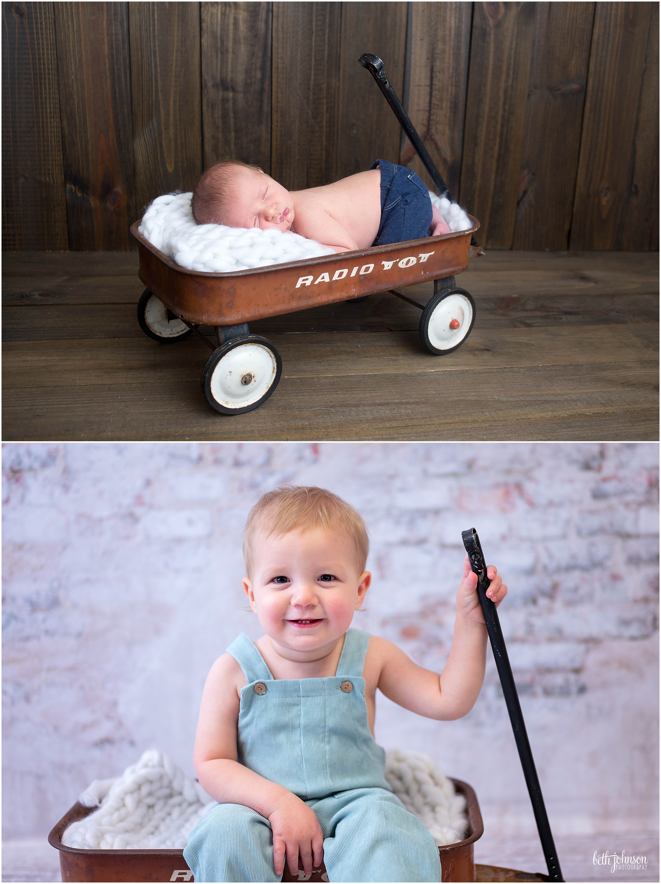 vintage radio flyer wagon baby boy