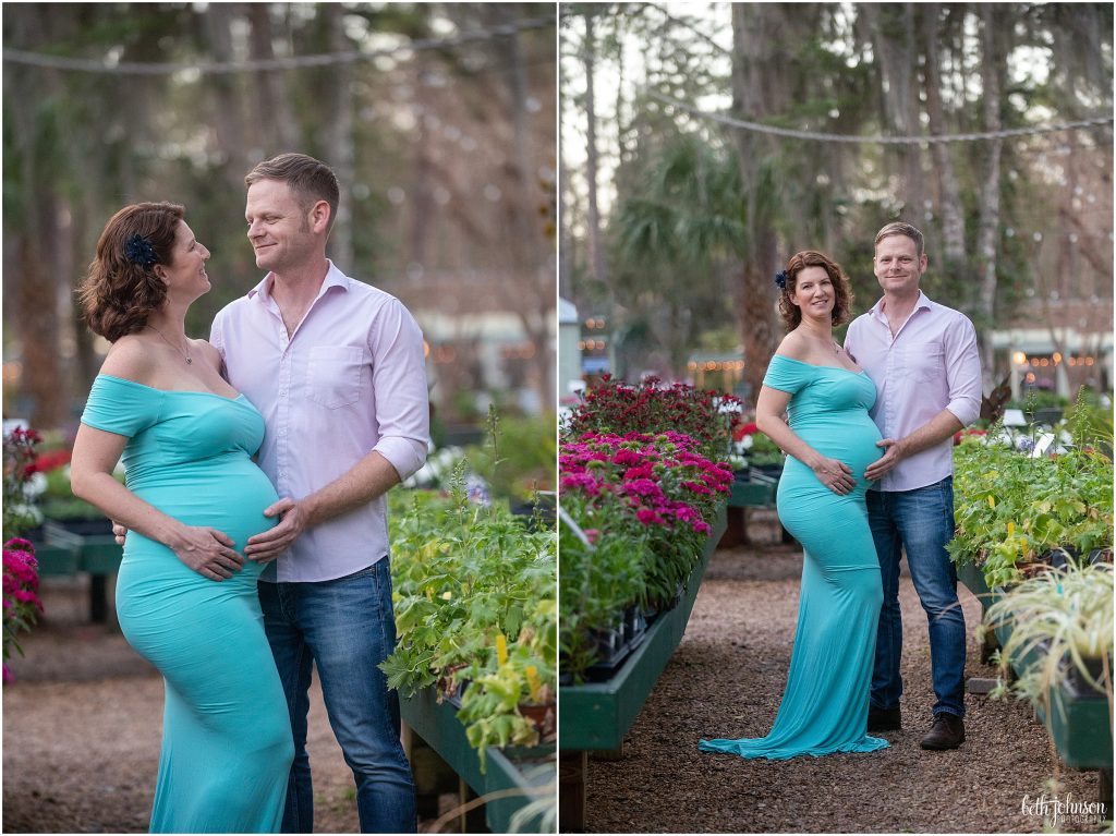 maternity portraits outside nursery