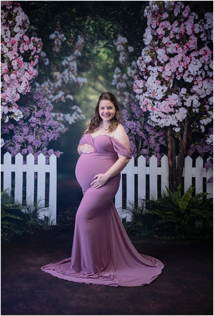 Off Shoulder Sheer Maternity Gown  Maternity Photoshoot Gowns – Plum and  Peaches