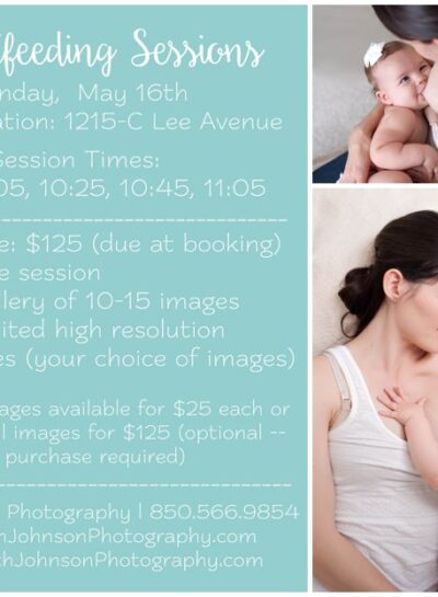 Breastfeeding Mini Sessions | Tallahassee FL Photography