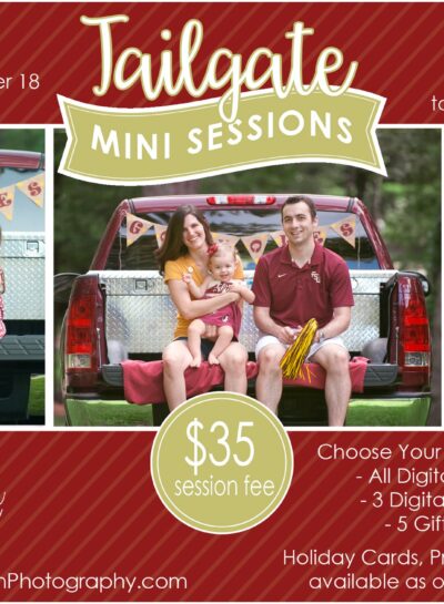 FSU Tailgate Mini Sessions | Tallahassee Photographer