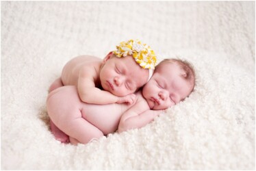 boy girl newborn twins