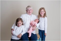 grandma with granddaughters