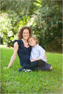 maclay gardens outdoor portrait mom son